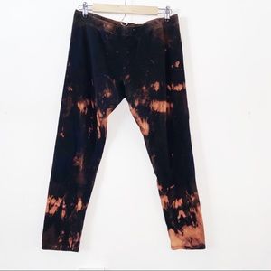 Distressed Black Leggings Grunge XL 15 17